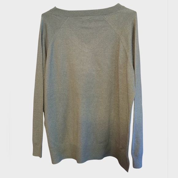 NWT Lucky Brand Womens Teal Green V-Neck Sweater Size XL - Picture 4 of 4